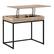 Angle. OSP Home Furnishings - Sit and Stand Desk - Brown.
