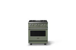 Viking - 30 in. Wide 4 Burner Pro 5 Series 4.7 Cu. Ft. Freestanding Sealed Dual Fuel Convection Range - Eucalyptus - Eucalyptus