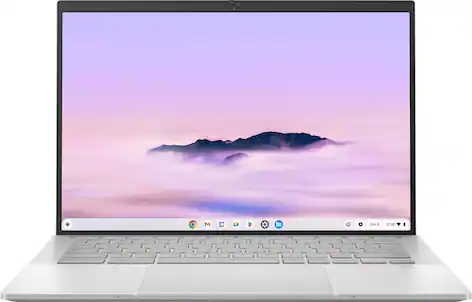 ASUS - ExpertBook CX54 14" 2K Chromebook Plus Laptop with Google AI - Intel Core Ultra 5 - 16GB Memory - 256GB SSD - Fog Silver