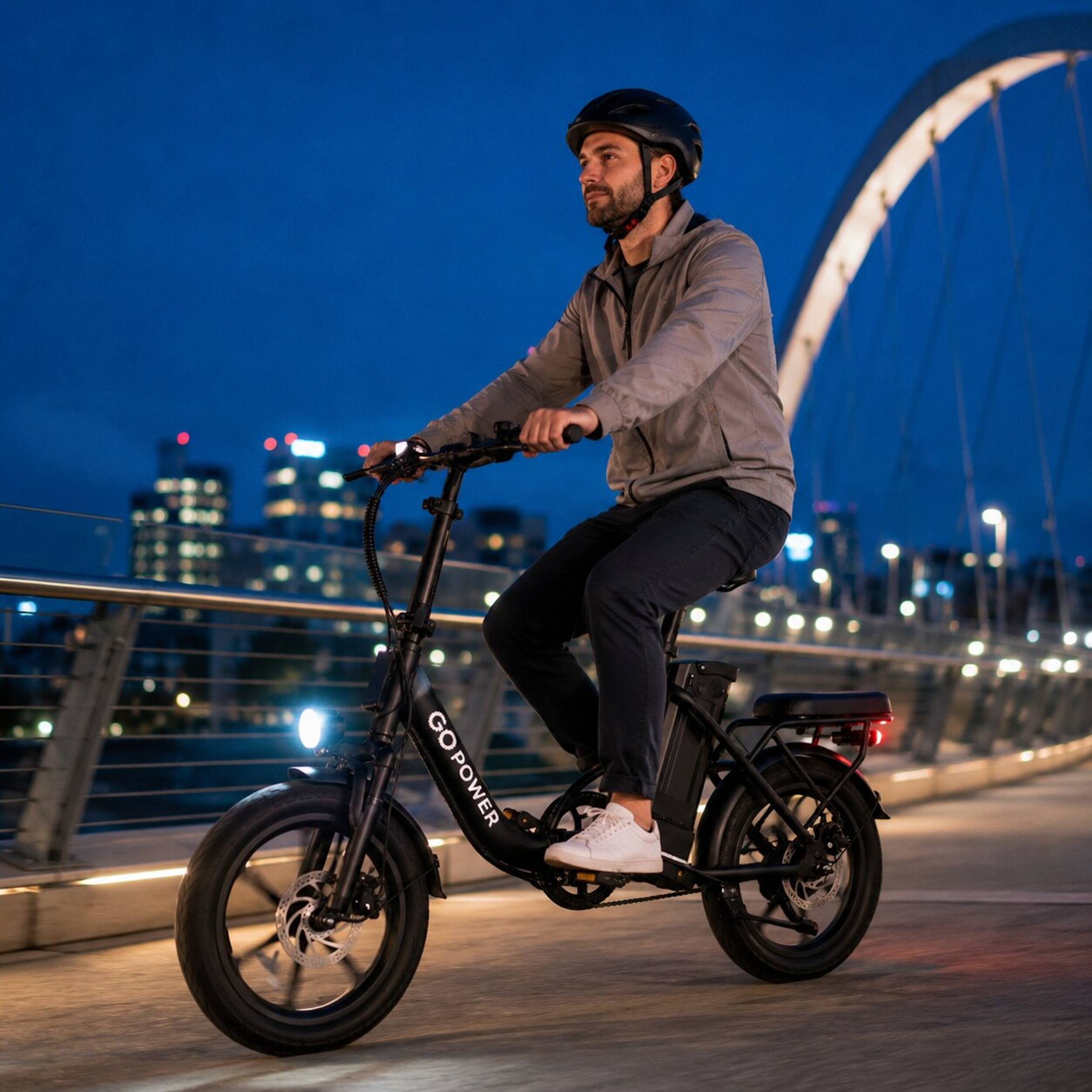 Alt View 8. GoPowerBike - GoPowerBike GoBreeze Folding Electric Bike - Black.