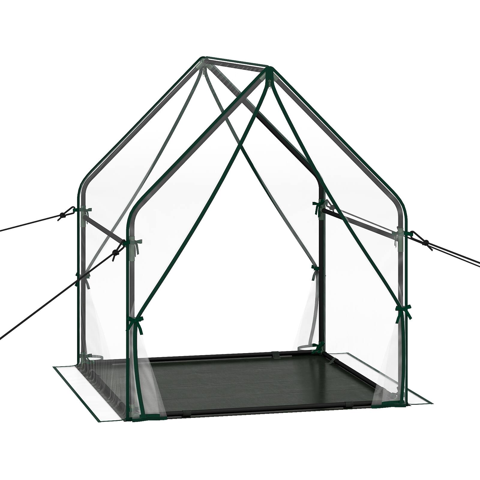 Alt View 10. Costway - Costway Mini Green House with Waterproof Bottom Mat, Outdoor Portable Green House - Clear.