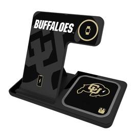 Keyscaper - Colorado Buffaloes Three-in-One Charging Station - Black