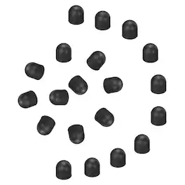 Unique Bargains - 20pcs 9mm Conductive Silicone Rubber Replacement Tips for Capacitive Touch Screen Stylus Pen - Black
