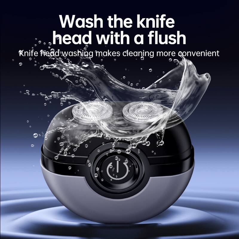 Wash the knife head with a flush  
Knife head washing makes cleaning more convenient