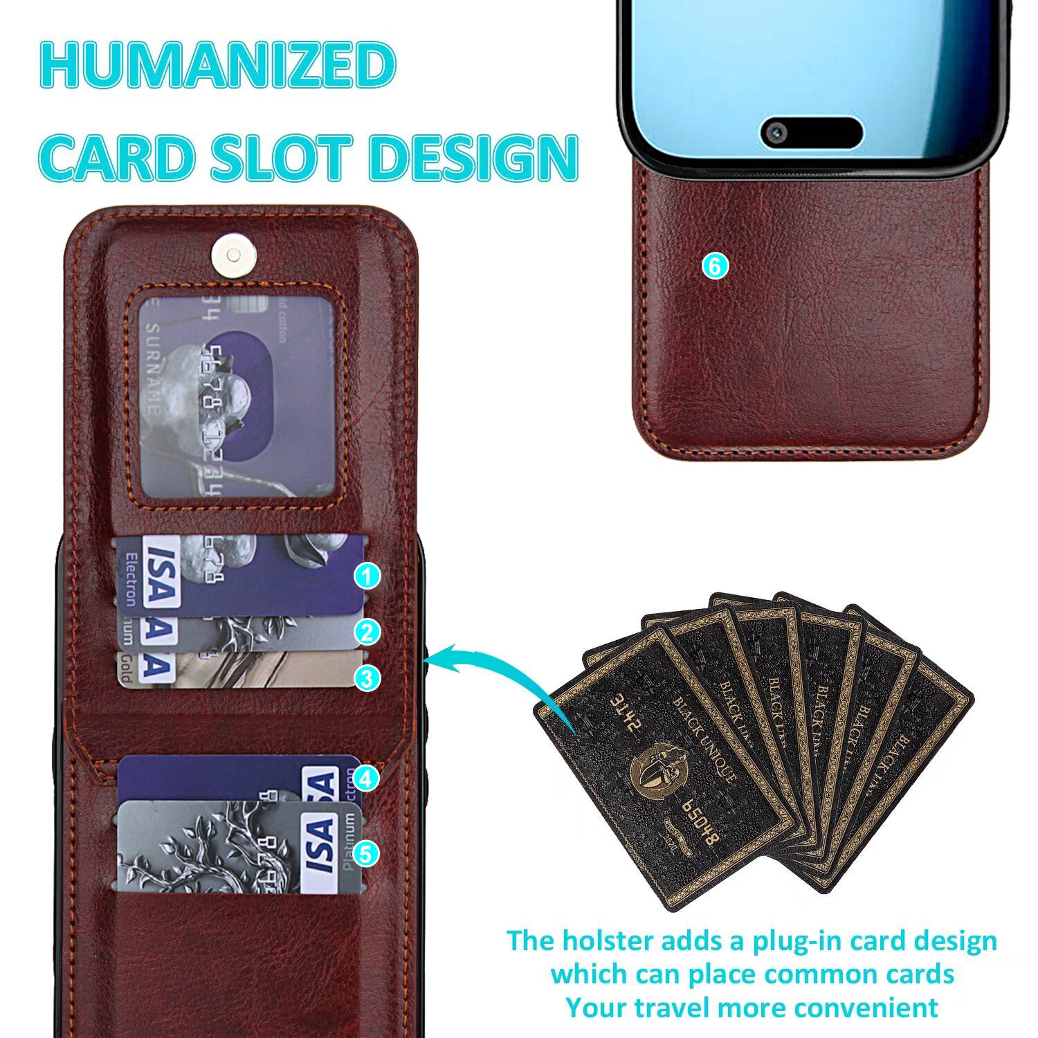HUMANIZED CARD SLOT DESIGN

SURNAME Electron ISA

A Gold A hE 578 : 8 a- g comon 7B 1 2 3 ctrno 4 ISA latinum 5 a 6 3T#5

BLACK BLACK BLAGK BLACK BLAGK BLACK BLAGK UNIQUE UNIQUE Fka BLACK

65048

The holster adds a plug-in card design which can place common cards. Your travel more convenient