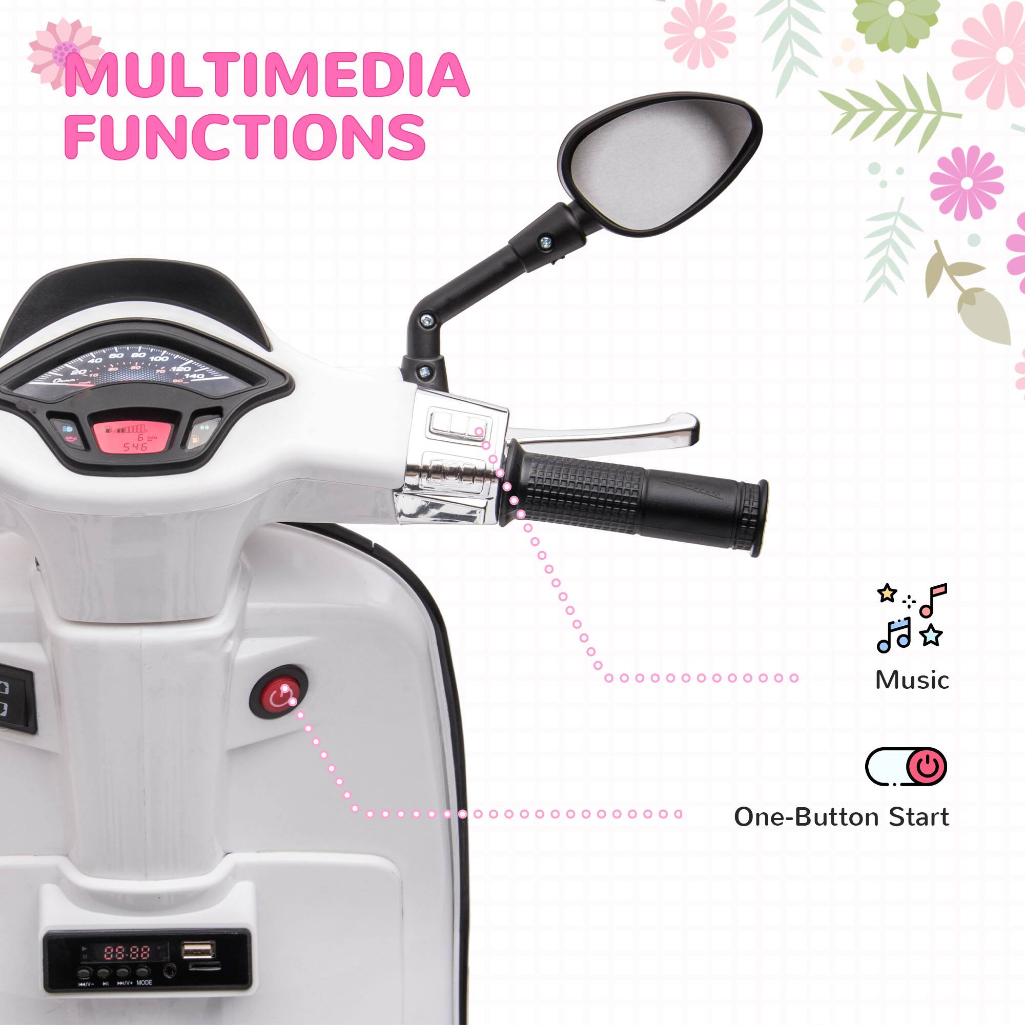 MULTIMEDIA FUNCTIONS

- Music
- One-Button Start