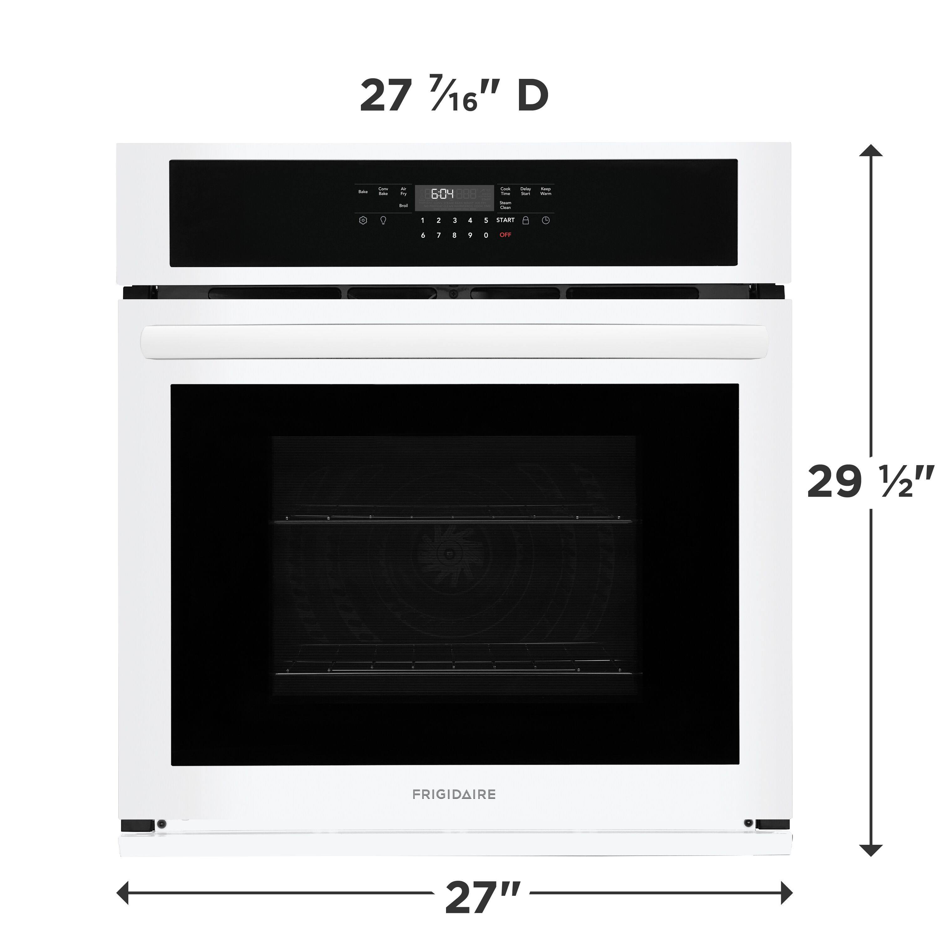 27 7/16" D  
29 1/2" H  
27" W  
FRIGIDAIRE