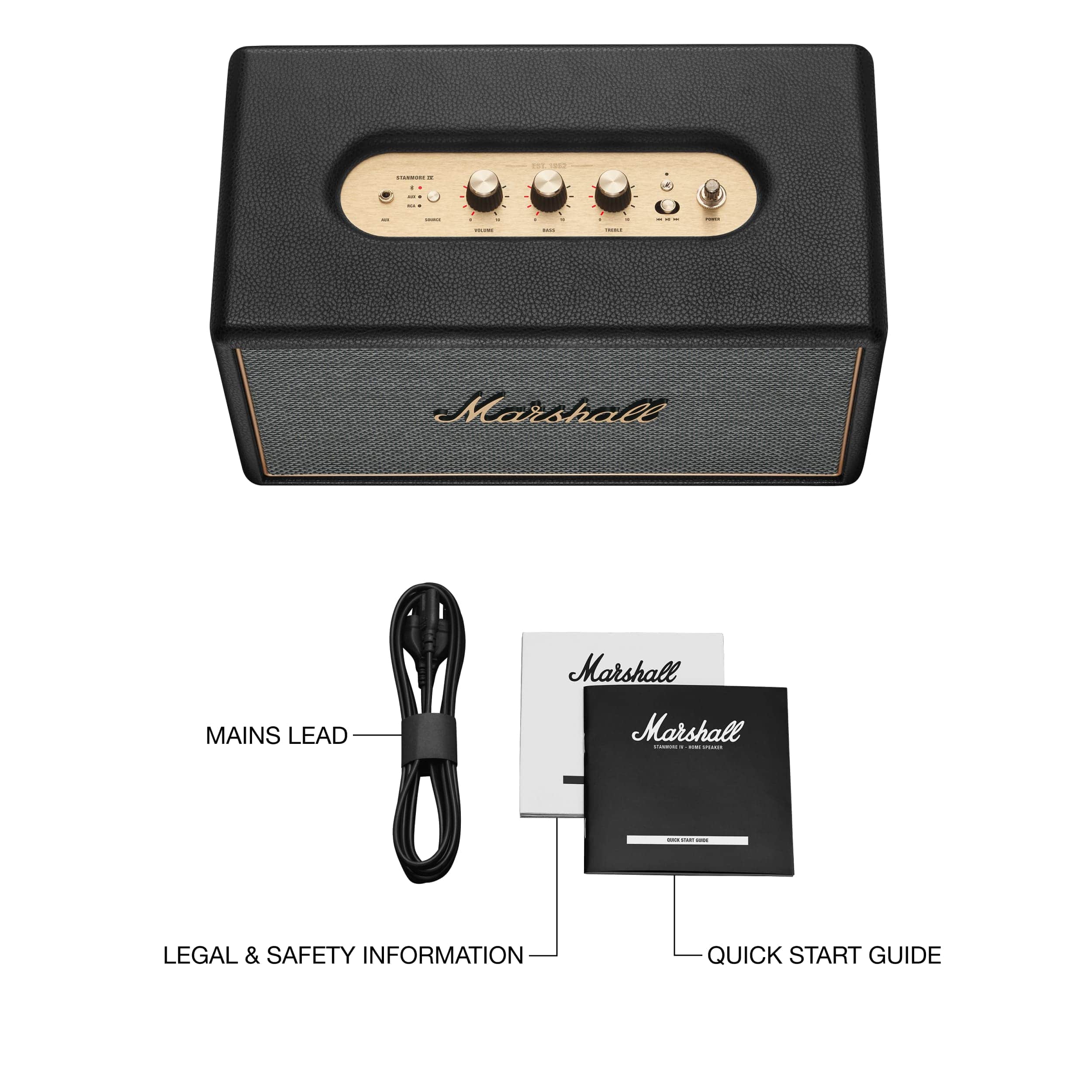 Marshall Stanmore IV Bluetooth Home Speaker with Volume / Bass