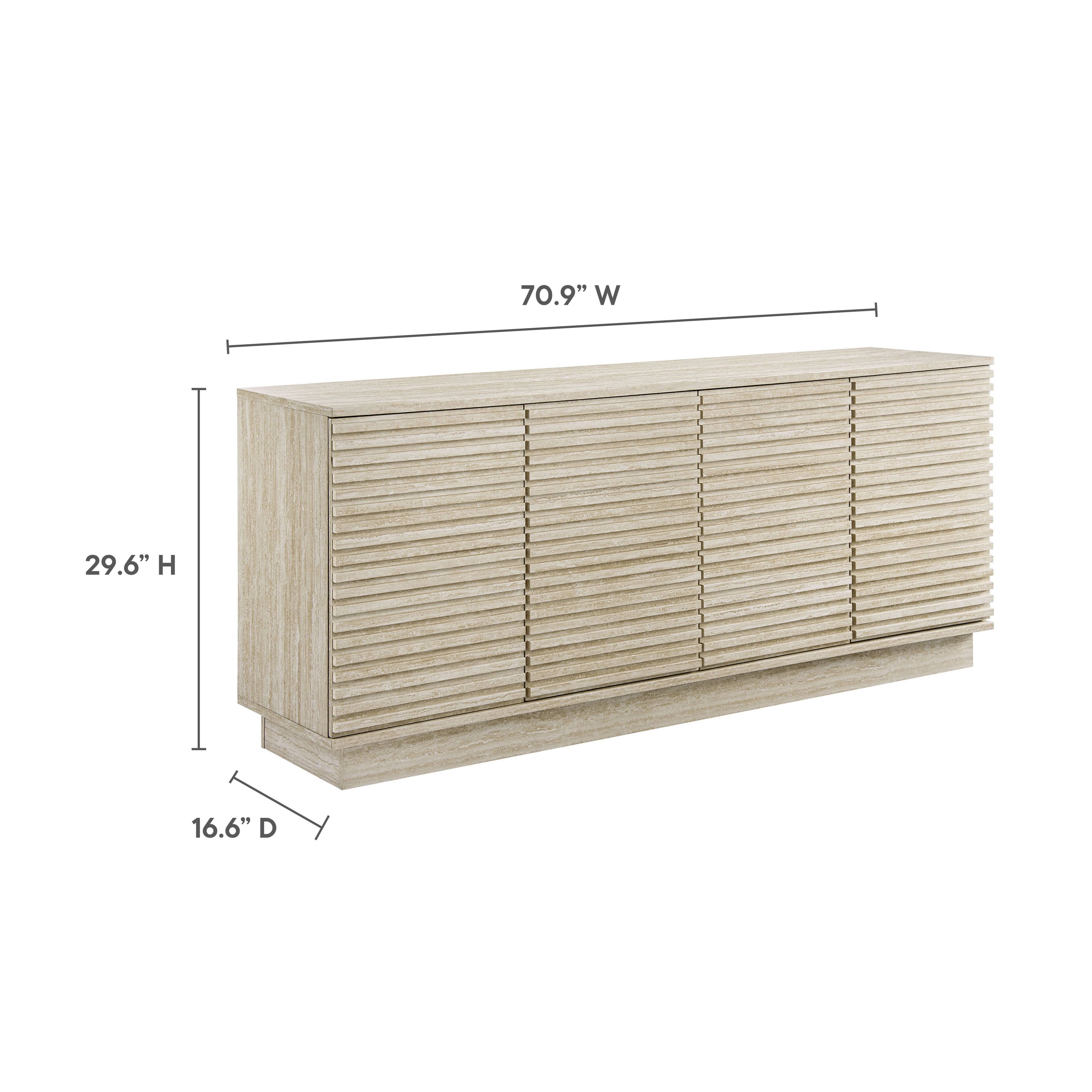 70.9" W  
29.6" H  
16.6" D