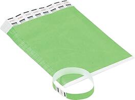 Advantus - Sequentially Numbered Crowd Control Wristbands, 500/Pack - Green