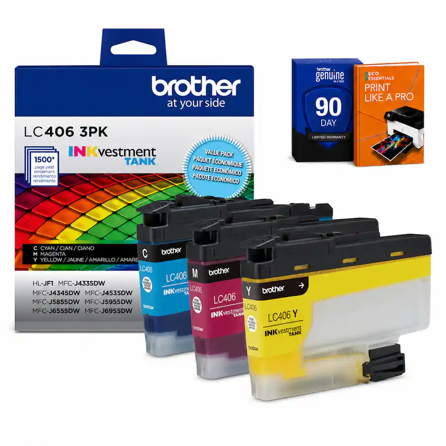 Brother LC4063PKS INKvestment Tank Standard yield Ink 3 Pack Color