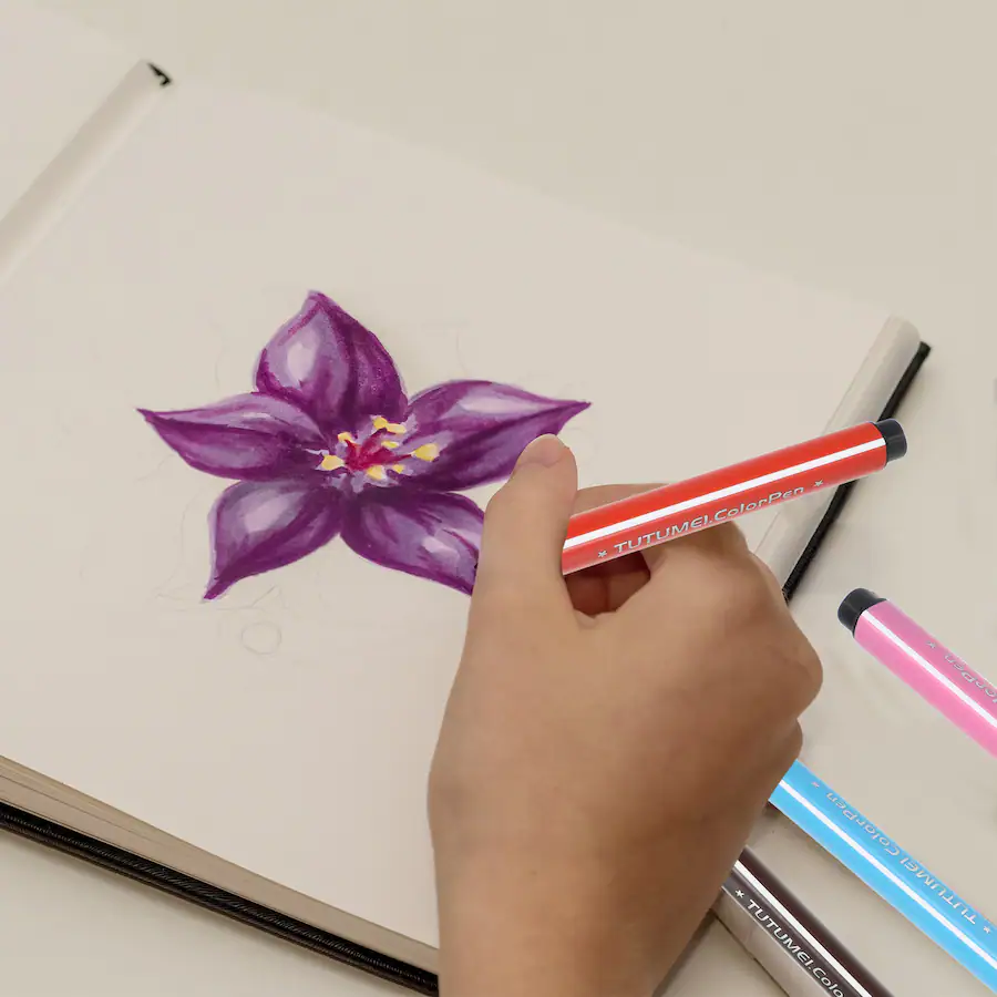 Drawring Color Number Unique Bargains Colored Markers, 6pcs Washable Coloring Drawing ...