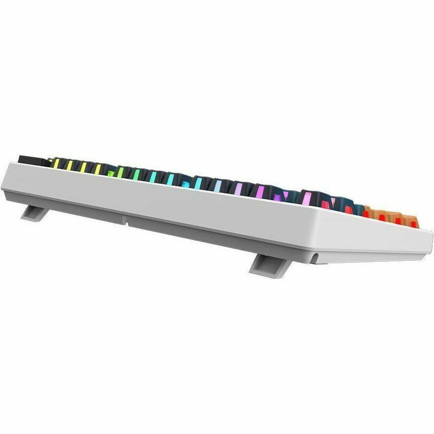 Alt View 8. MSI - MSI FORGE GK600 TKL WIRELESS MARS Gaming Keyboard - Wired/Wireless Connectivity - Bluetooth/RF - Tenkeyless - 2.40 GHz - RGB.