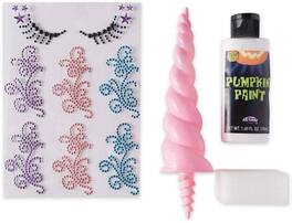 Funworld - 3D Unicorn Pumpkin Decorating Kit - White