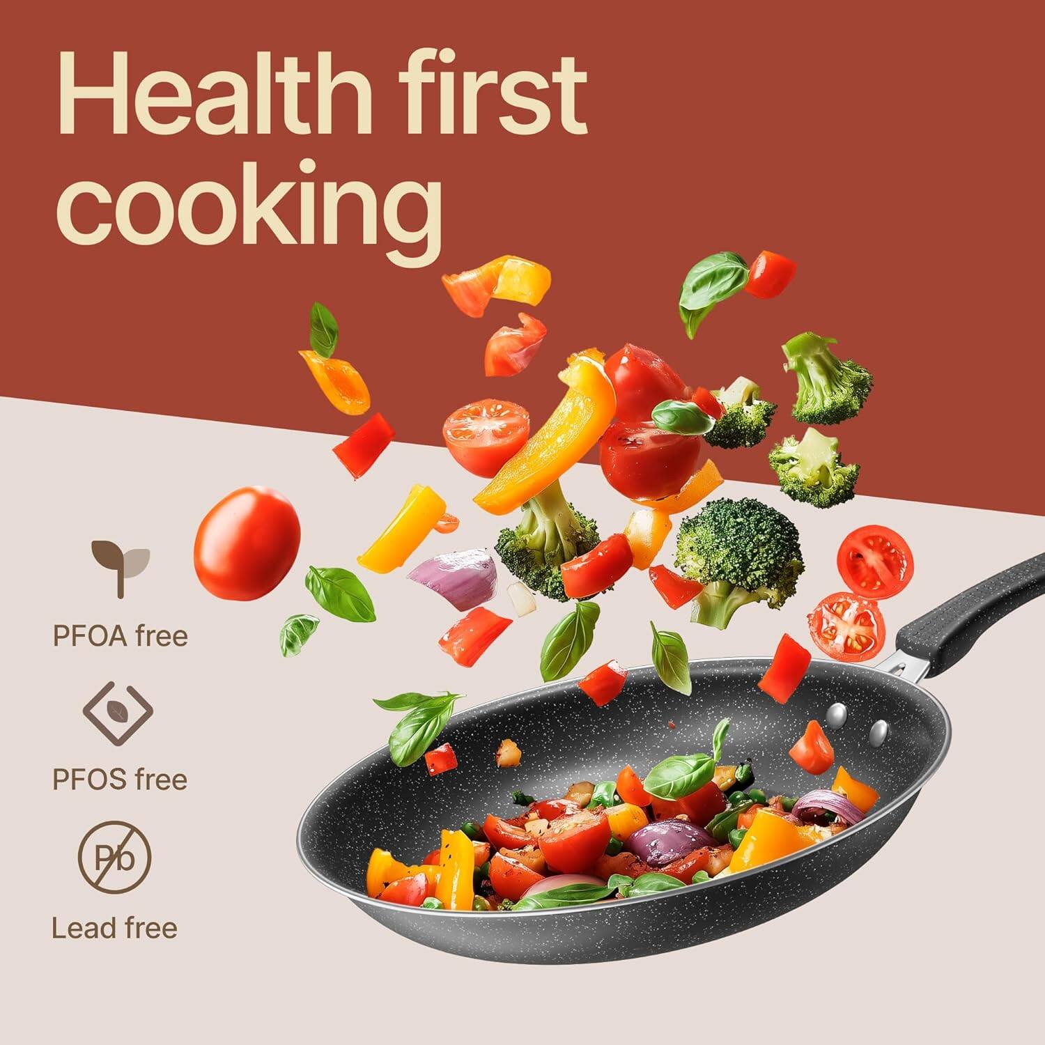 Health first cooking

PFOA free  
PFOS free  
Lead free
