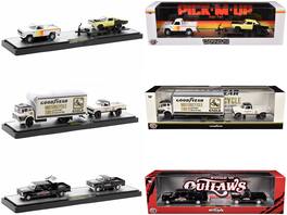 Auto Haulers Set of 3 Trucks Release 77 Limited Edition to 8000 pieces Worldwide 1/64 Diecast Models by M2 Machines - Multicolor