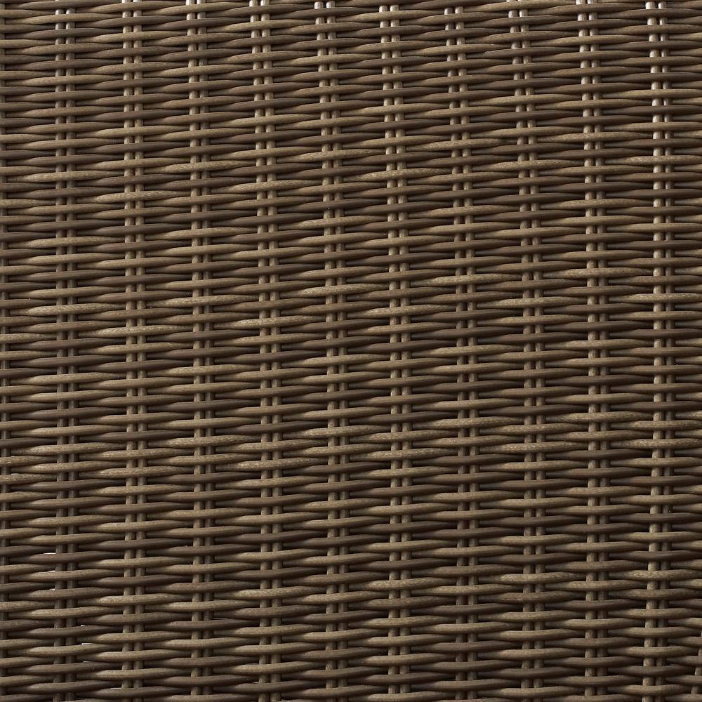 Alt View 8. Crosley Furniture - Bradenton Wicker Outdoor Sectional Coffee Table - Weathered Brown.