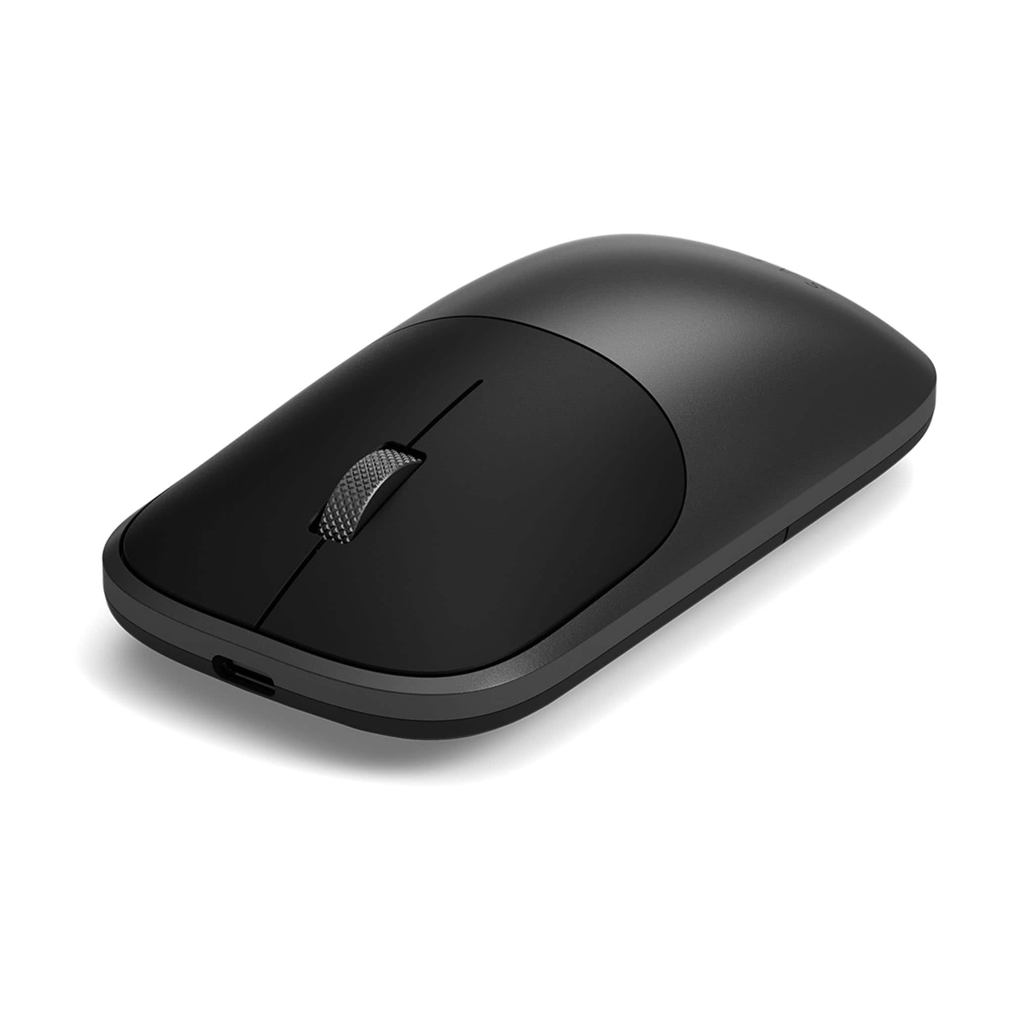 Satechi - Slim EX Wireless Mouse - Multi-Device Bluetooth & 2.4GHz, Silent Clicks, Aluminum, USB-C Rechargeable - Wireless - Space Black