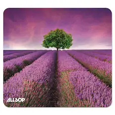Front. Allsop - Naturesmart Mouse Pad, 8.5 x 8, Lavender Field Design - Lavender Field.