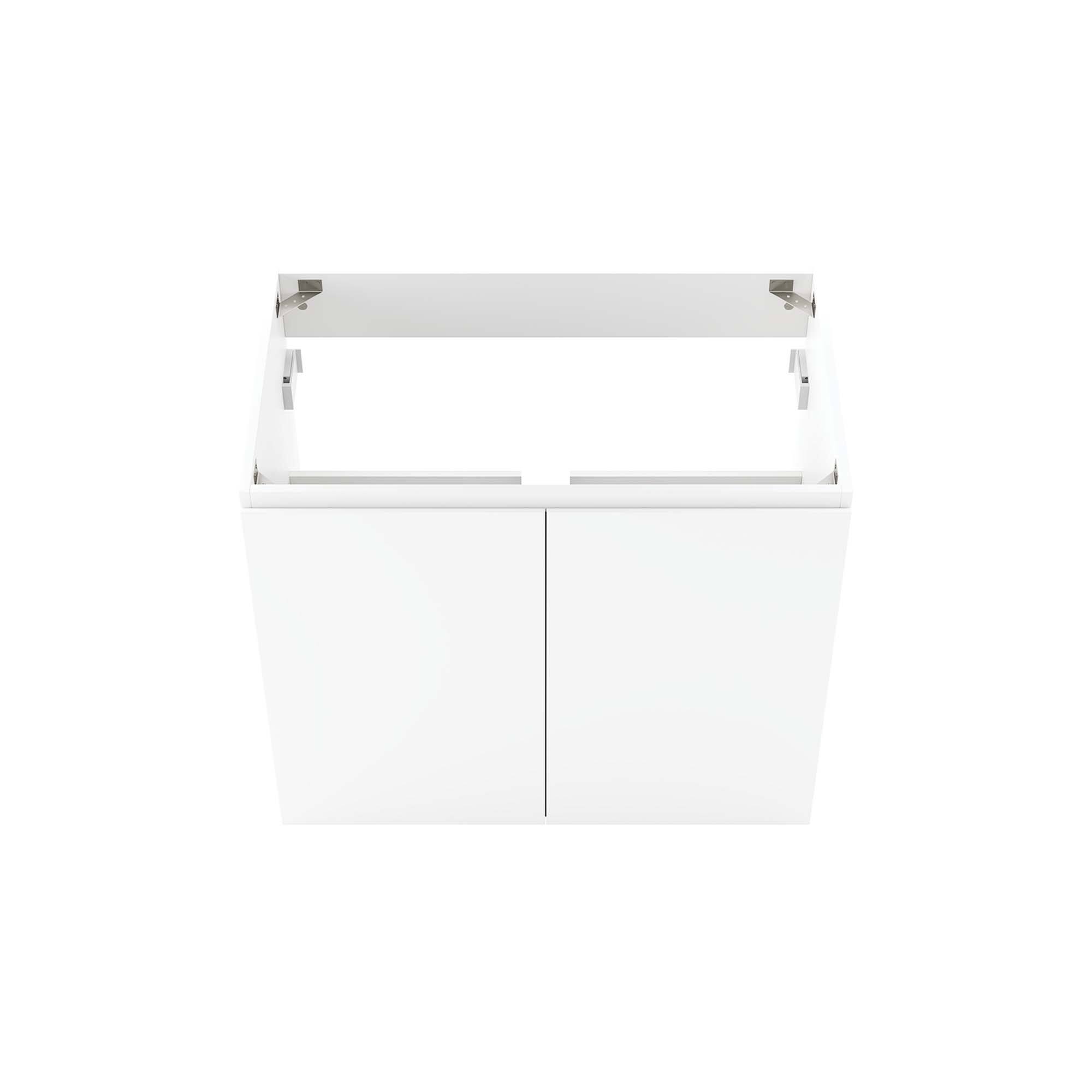 Alt View 5. Modway - Bryn Wall-Mount Bathroom Cabinet Basin Not Included - White.