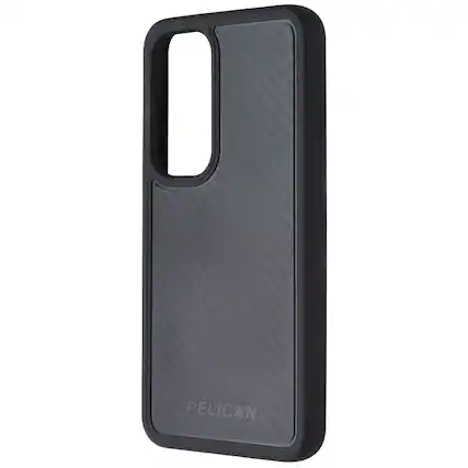 Front. Pelican - Pelican Protector Case for Samsung Galaxy S24 - Carbon - Black.