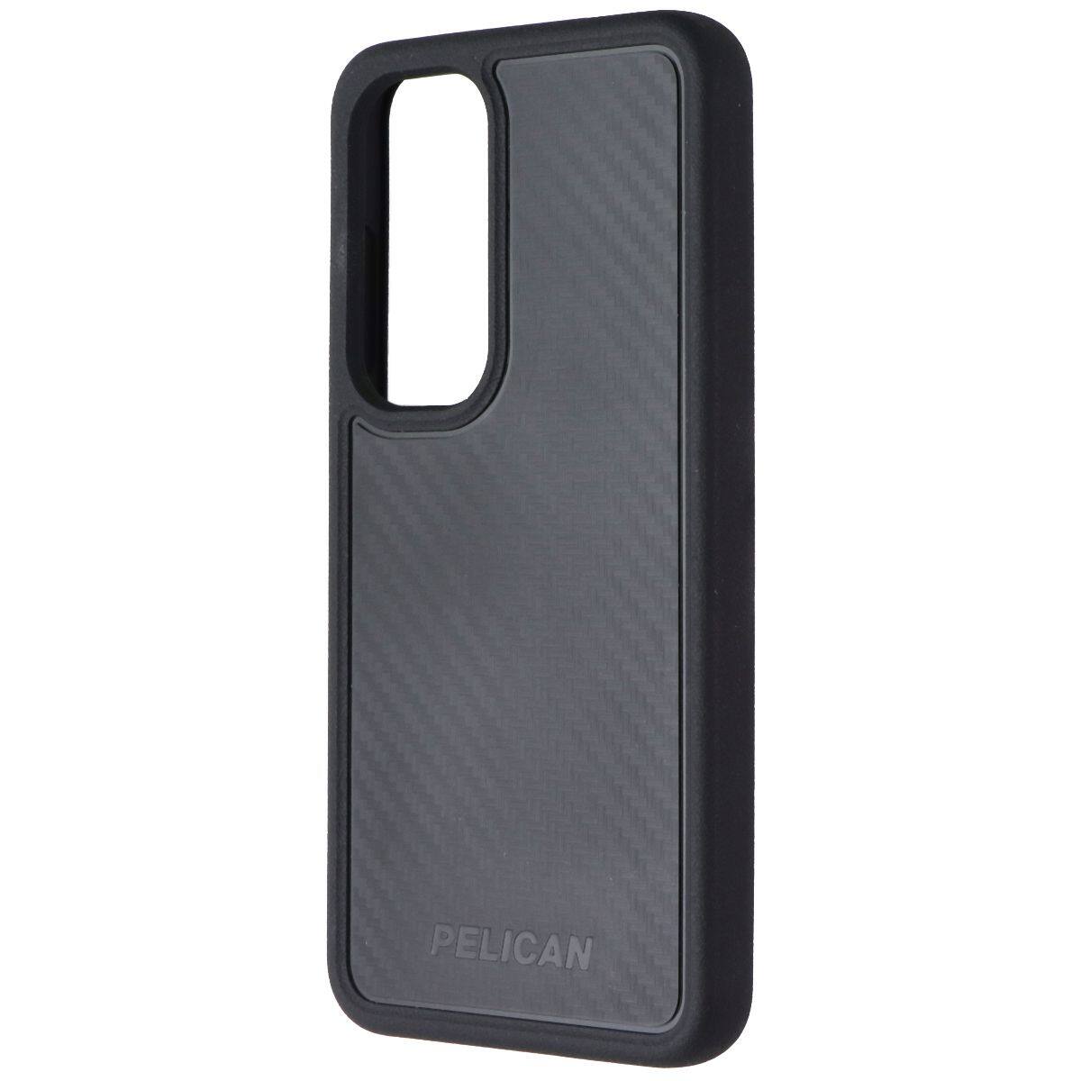Front. Pelican - Pelican Protector Case for Samsung Galaxy S24 - Carbon - Black.