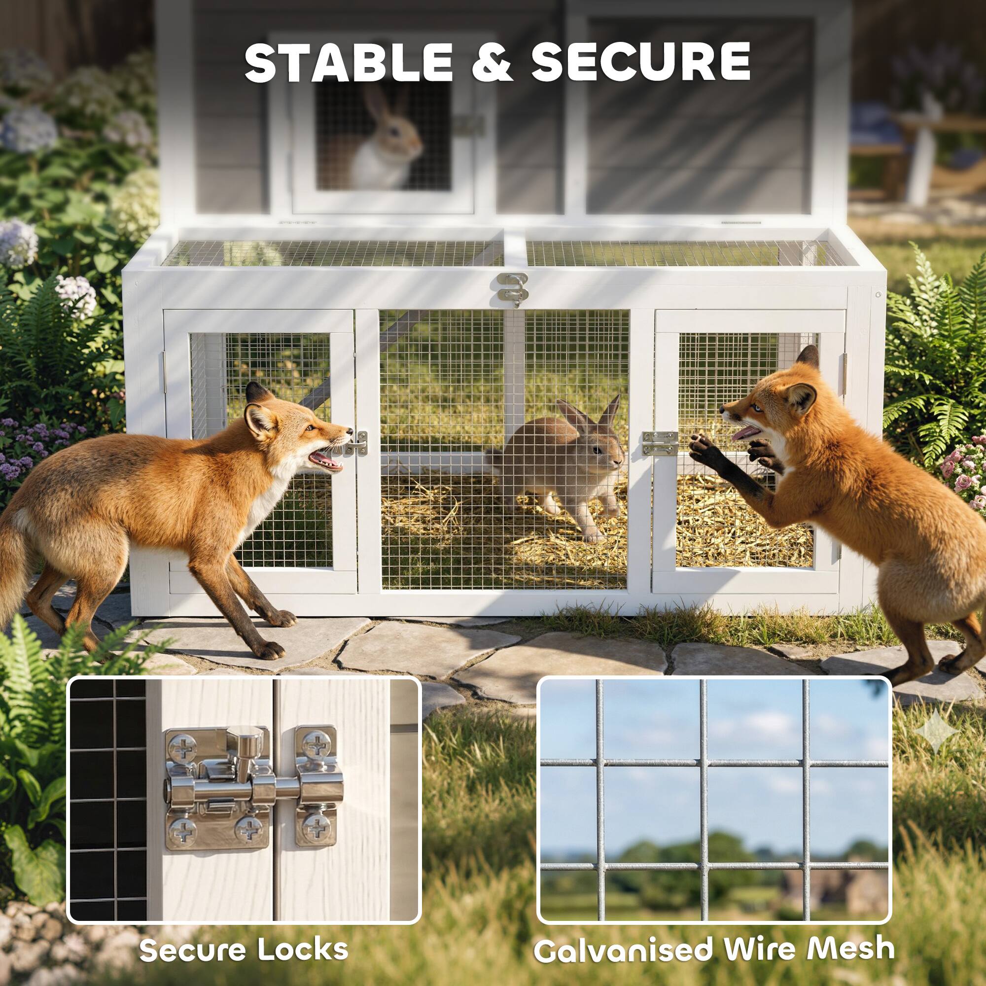 STABLE & SECURE

Secure Locks

Galvanised Wire Mesh