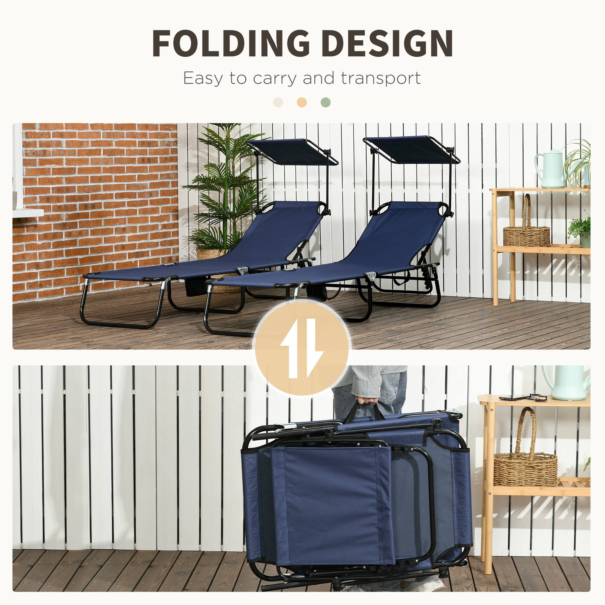FOLDING DESIGN  
Easy to carry and transport