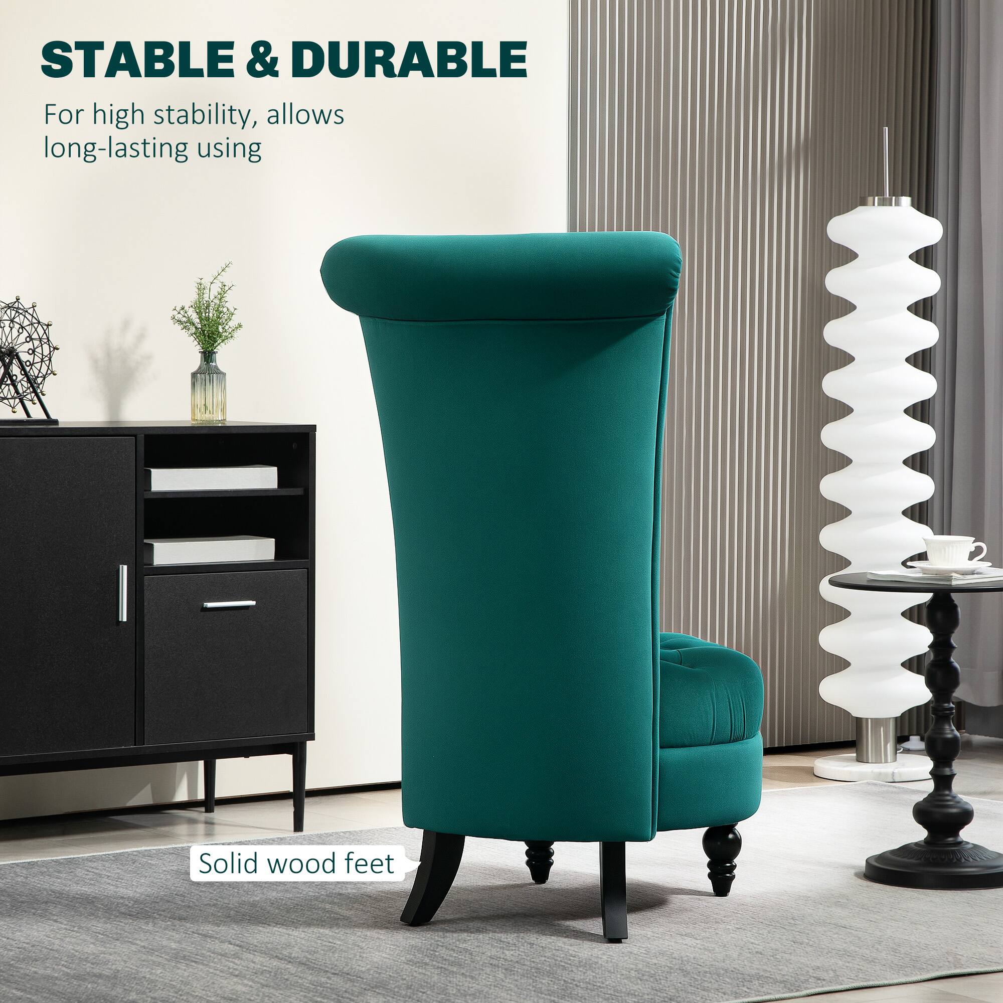 STABLE & DURABLE  
For high stability, allows long-lasting using  

Solid wood feet
