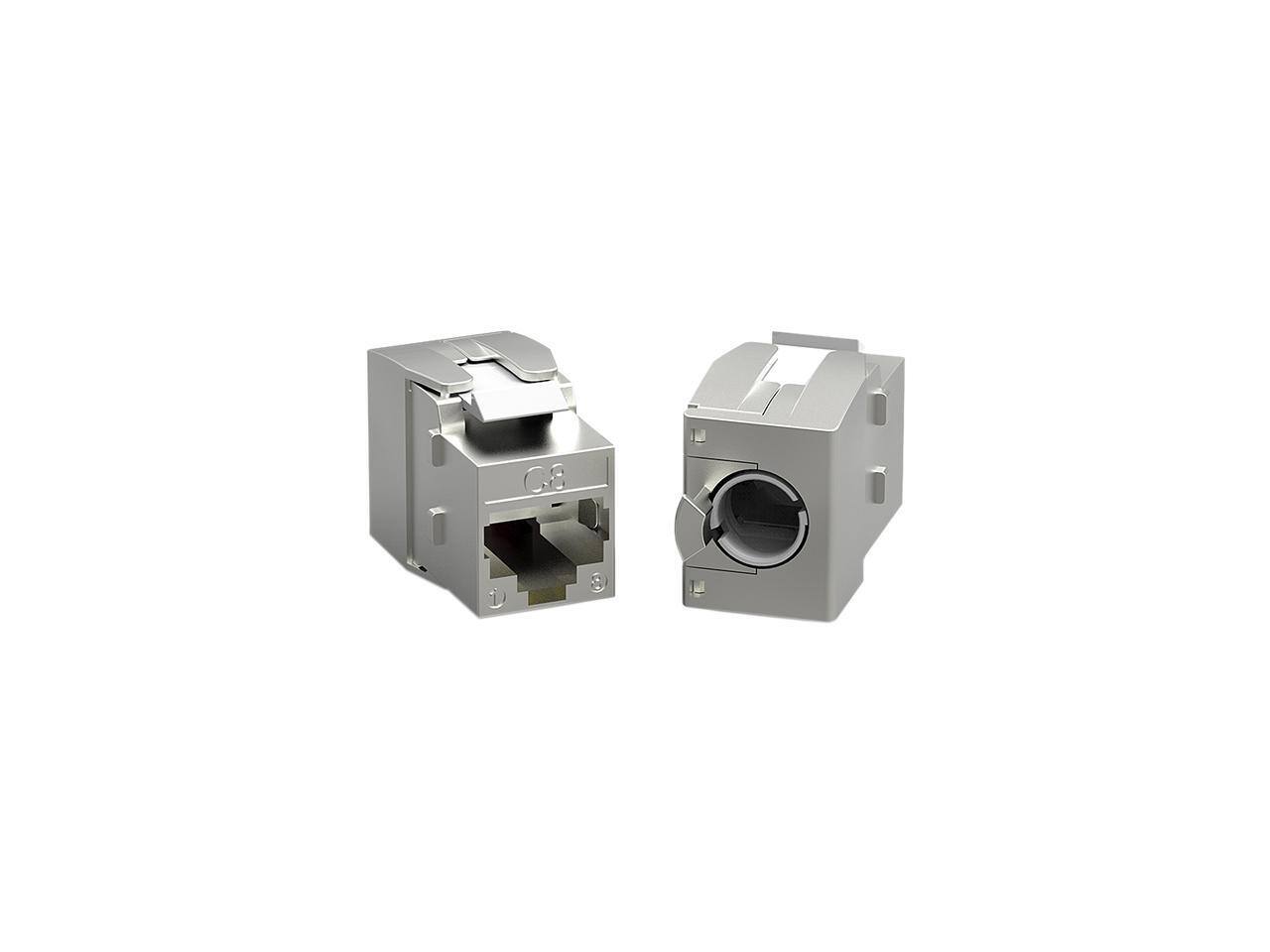 Alt View 1. Nippon Labs - Nippon Labs 60CAT8-KEY Cat.8 RJ45 Tool-Less Shielded Keystone Jack.