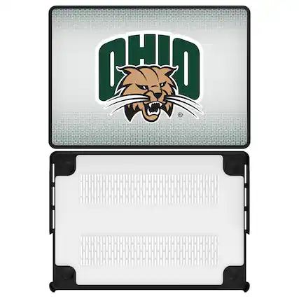 Front. Keyscaper - Ohio Bobcats Linen MacBook Case - Pro 13 in - Multicolor.
