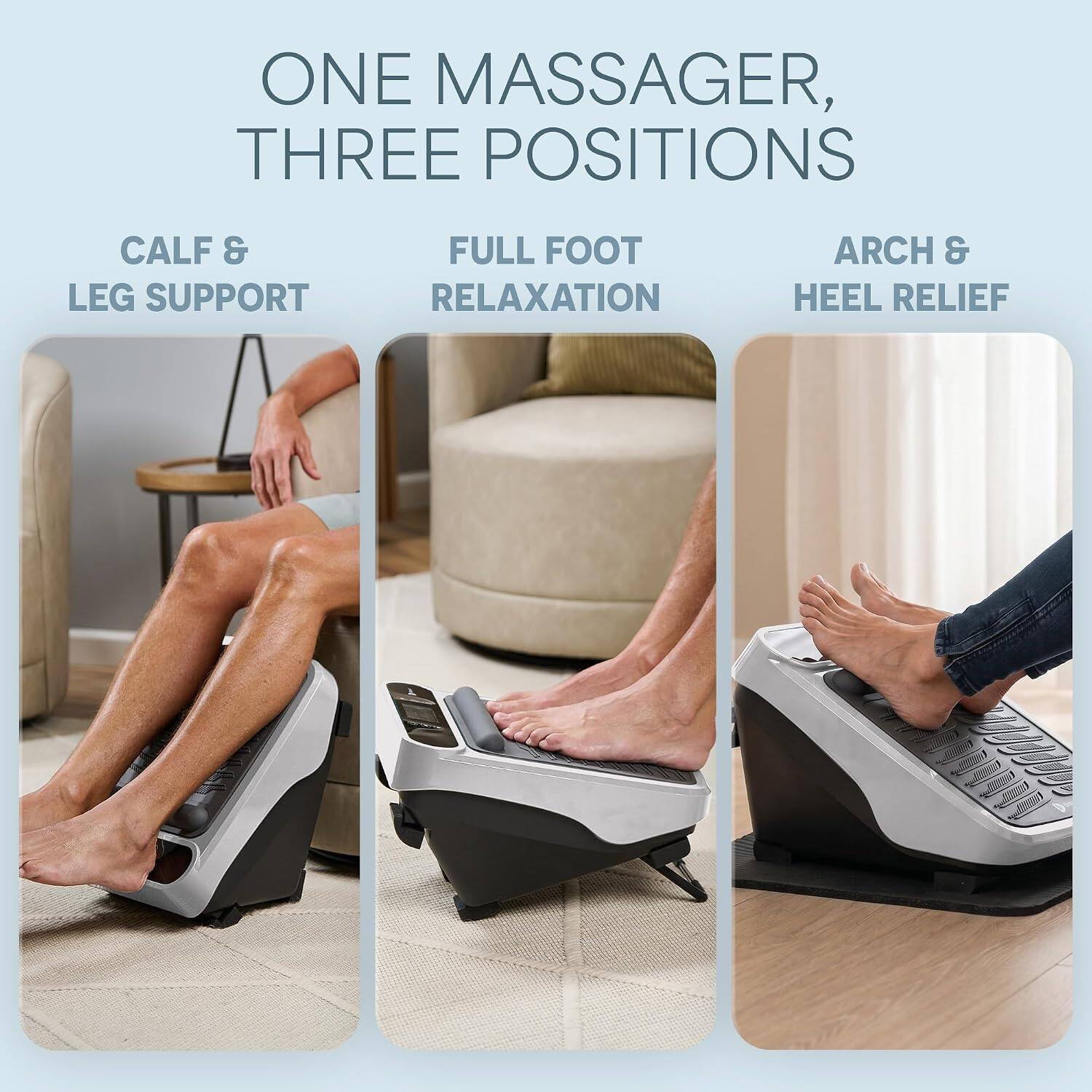 LifePro VibraFlow Electric Foot Massager with Heat, 30 Speeds, Foot ...