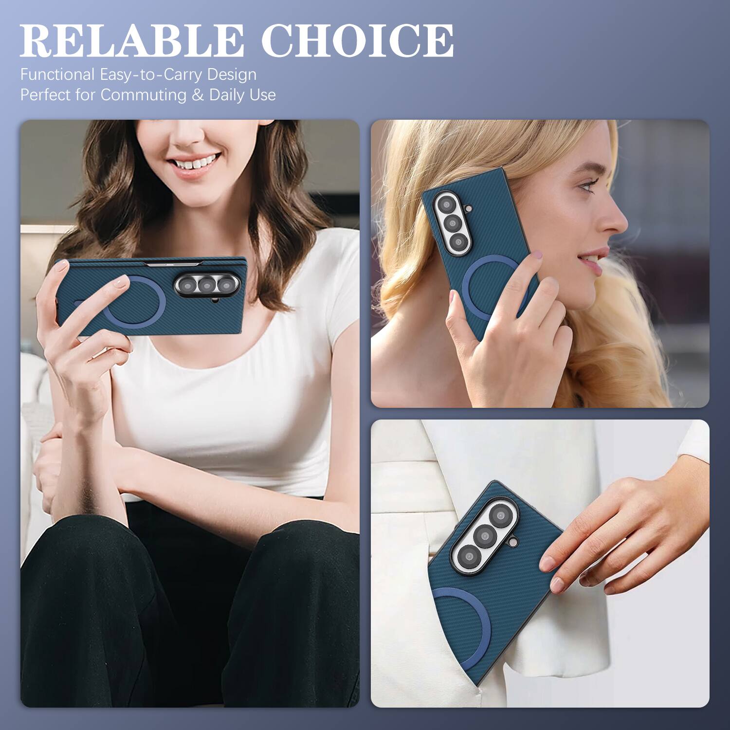 RELIABLE CHOICE  
Functional Easy-to-Carry Design  
Perfect for Commuting & Daily Use