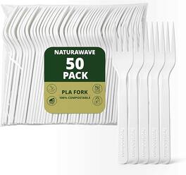 NATURAWARE ESSENTIALS - Extra Heavy duty Compostable Forks