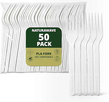 NATURAWAVE
50 PACK
PLA FORK
100% COMPOSTABLE
compostable compostable compostable compostable compostable
