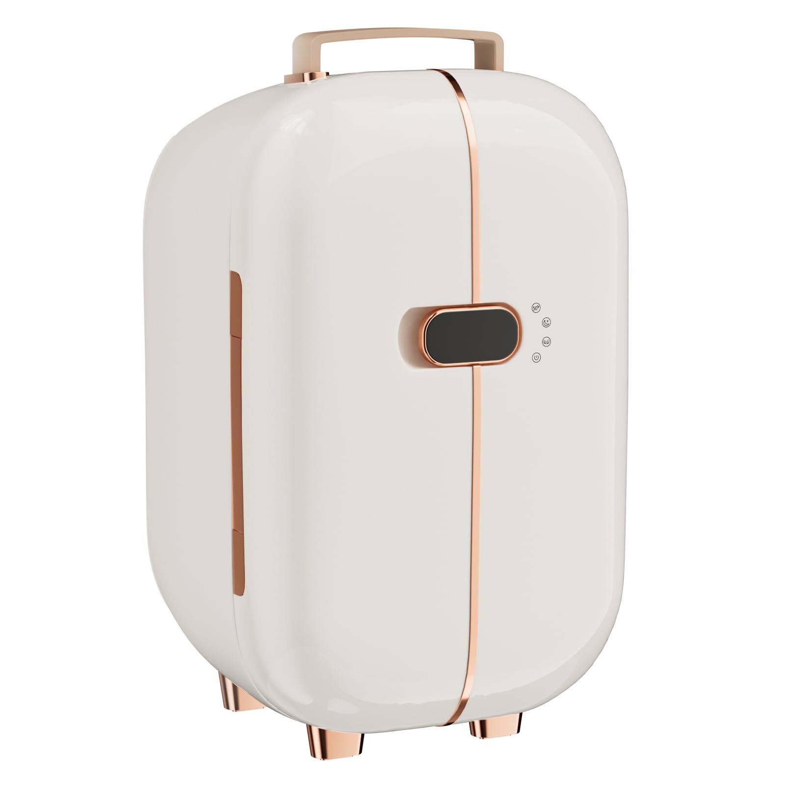Front. Circus Cirle - Mini Fridge, 12L Skincare Fridge with LED Display - White.