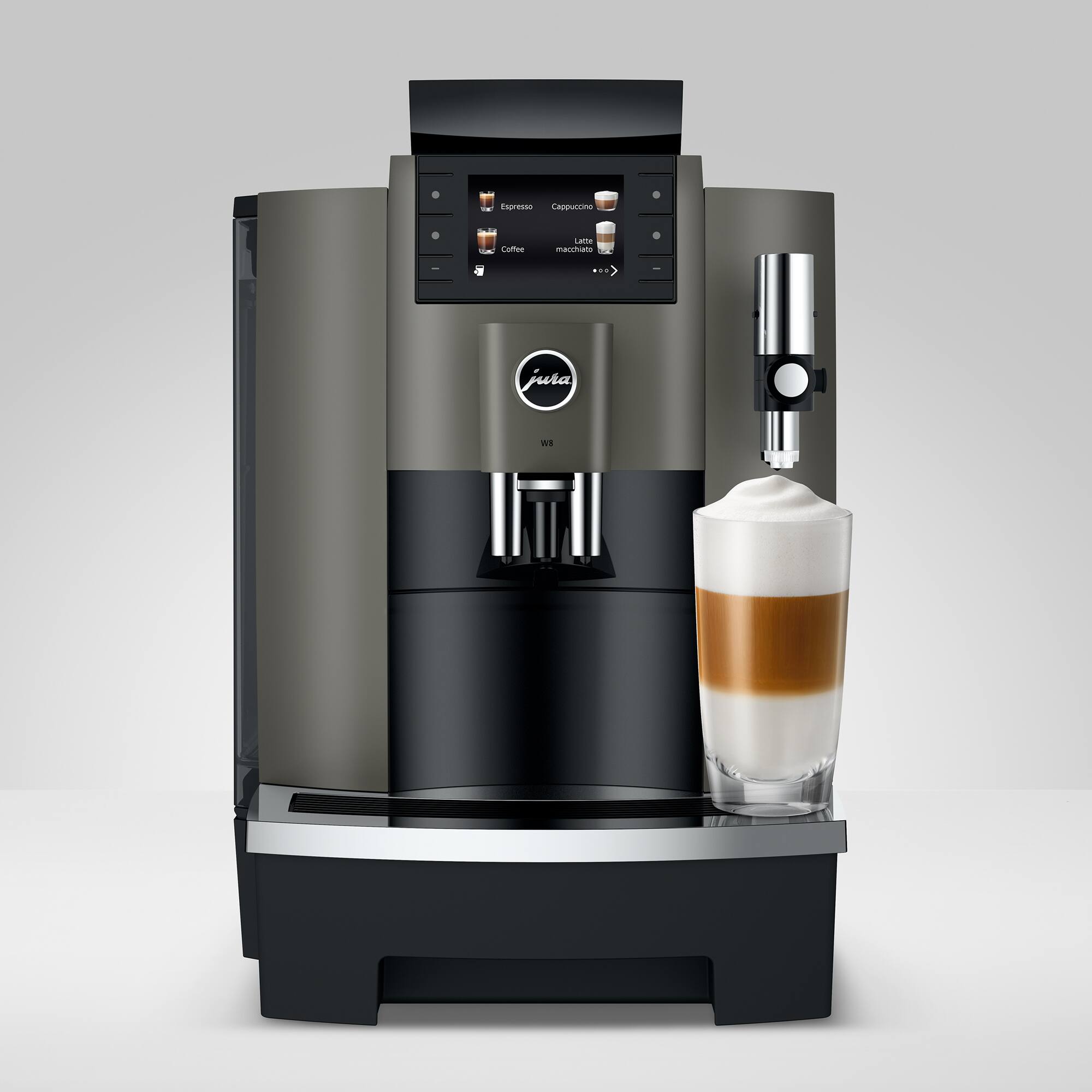 Ensure that the coffee machine is set to make macchiatos and that the coffee cup is filled with the correct amount of milk.