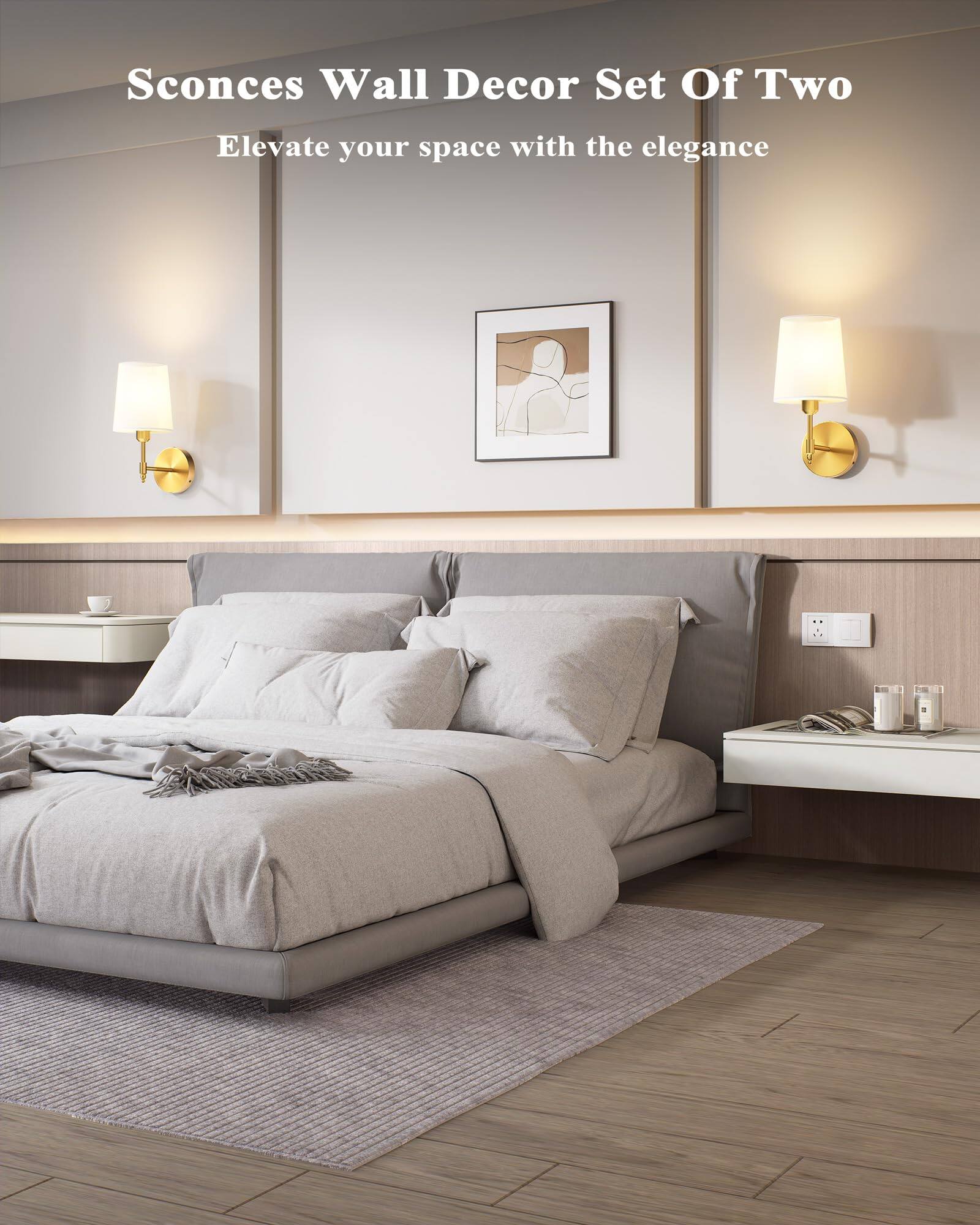 Sconces Wall Decor Set Of Two  
Elevate your space with the elegance