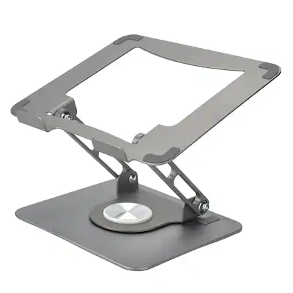 Front. Uncaged Ergonomics - Uncaged Ergonomics Sls-spacegray Adjustable Swivel Laptop Stand For Desk (space Gray) - gray.