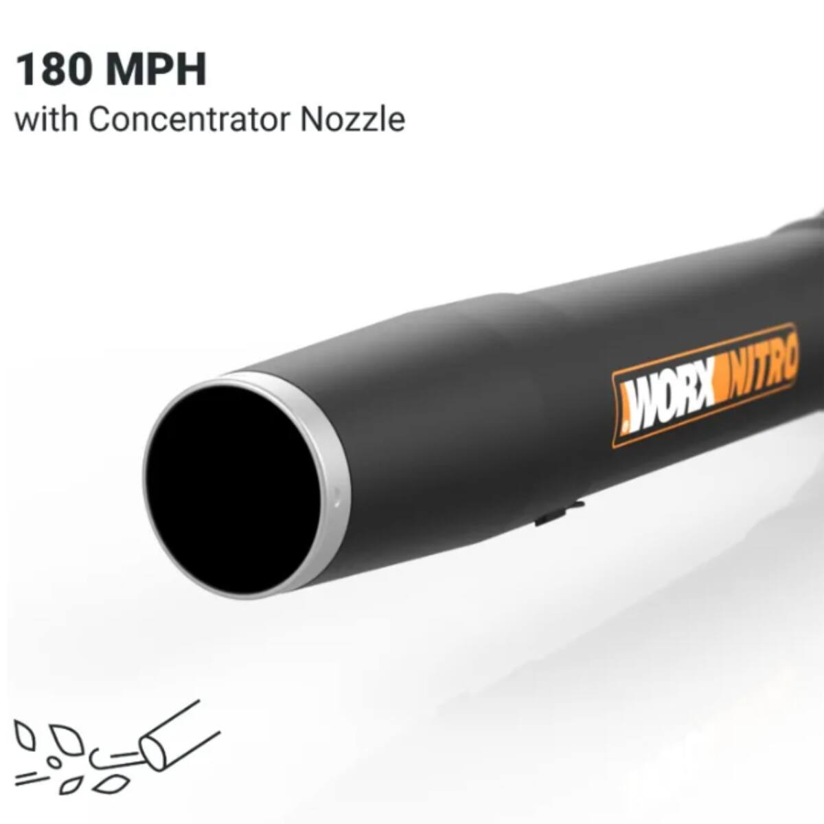 180 MPH with Concentrator Nozzle WORXNITRO