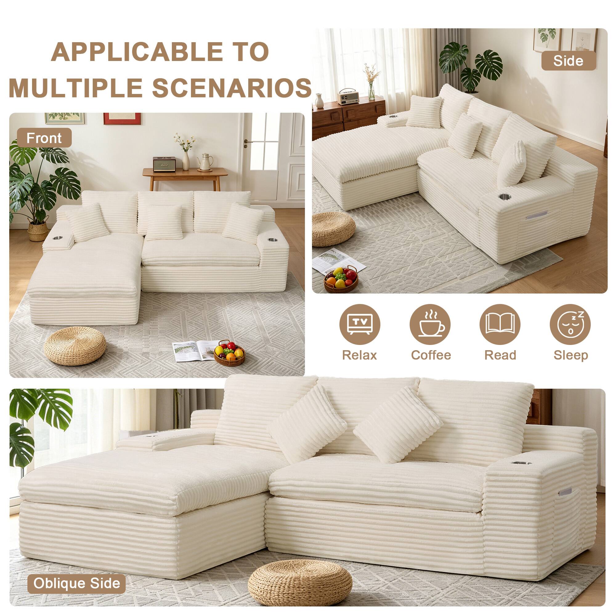 APPLICABLE TO MULTIPLE SCENARIOS

Side Front - TV Z - Relax Coffee Read Sleep Oblique Side