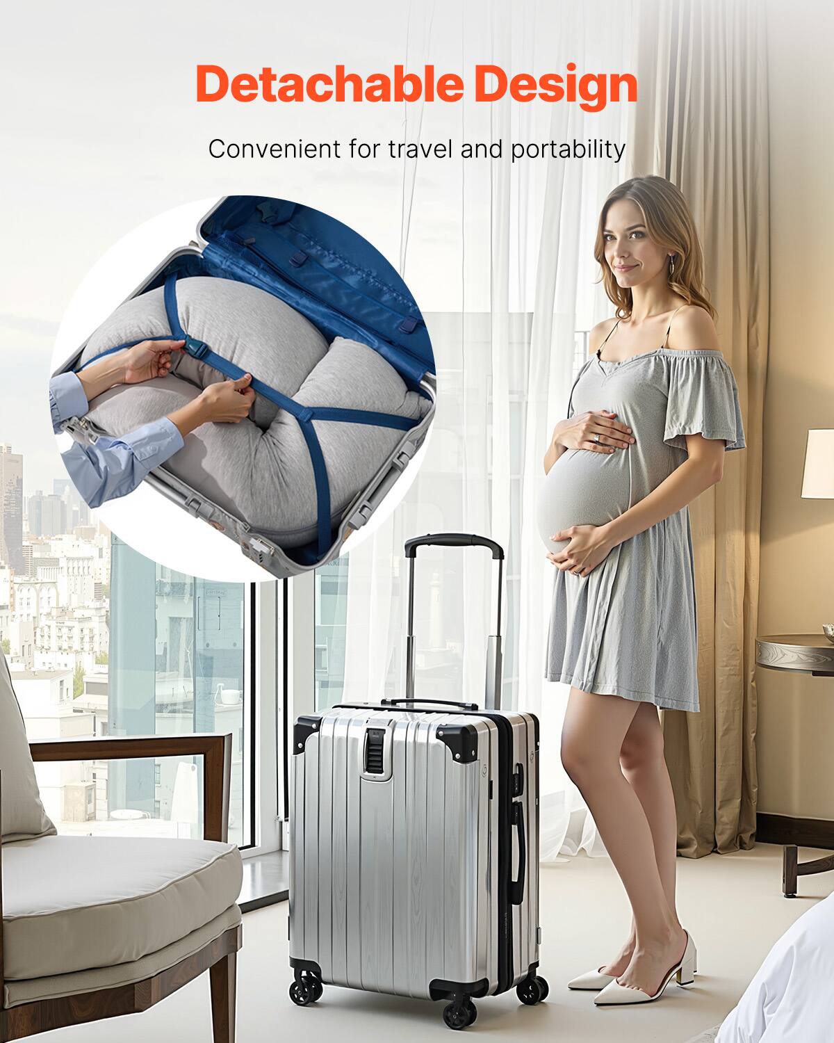 Detachable Design  
Convenient for travel and portability