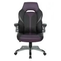 OSP Home Furnishings - Orion Gaming Chair - Purple/Black - Front_Zoom