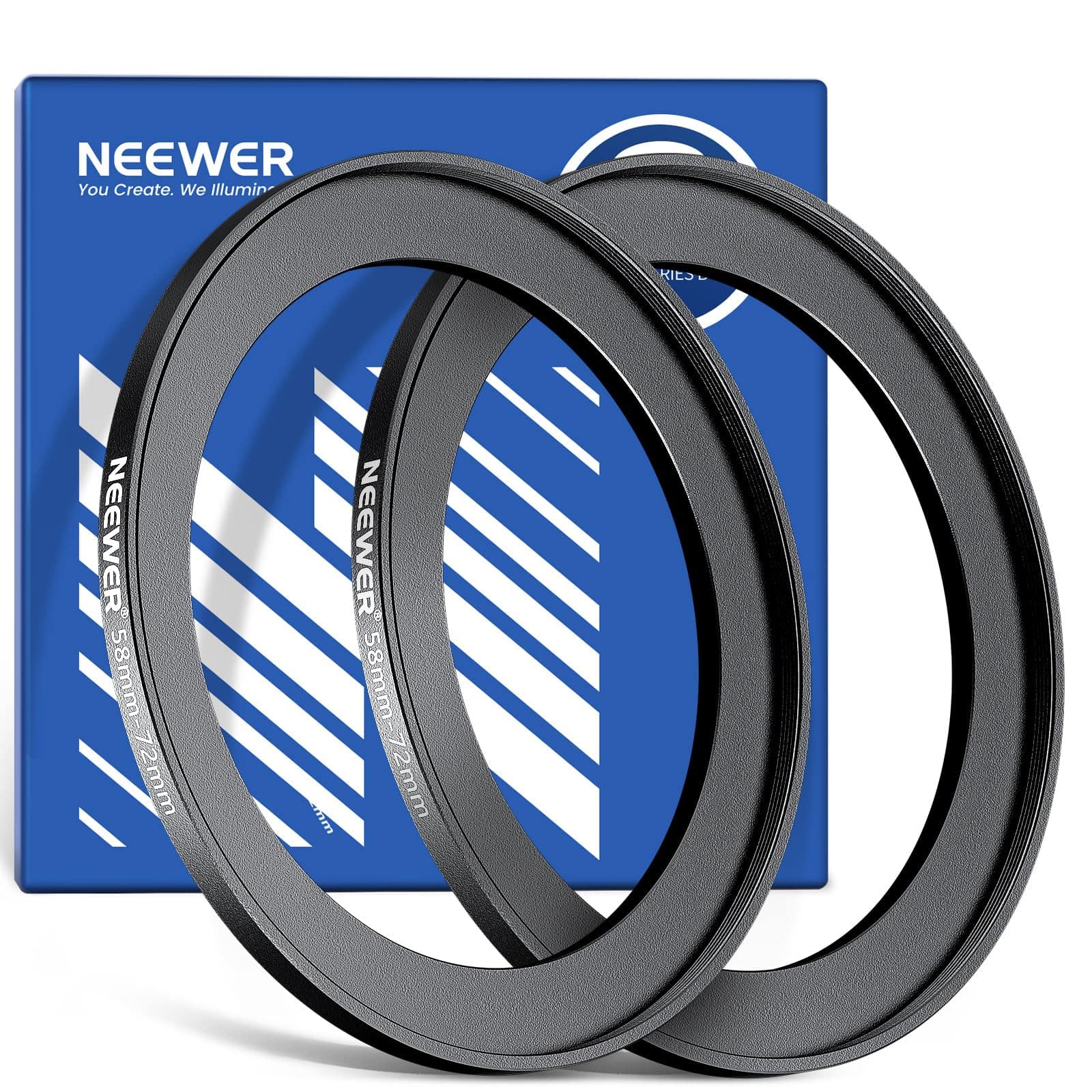 Neewer - 58-72mm Step-Up Ring 2-Pack, Ultra Slim price history on PriceWatchPro