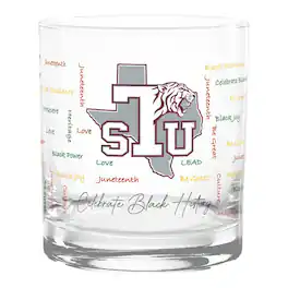 Indigo Falls - Texas Southern Tigers 14oz. Black History Month Rocks Glass - Multicolor