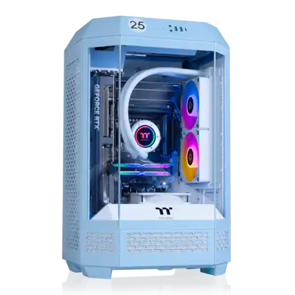 The text on the image reads: "25 : GEFORCE RTX 2070 SUPER T SY thermattake 71-1".