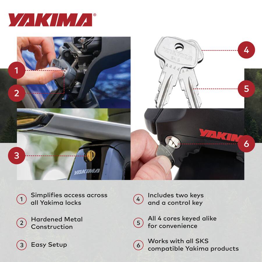 What Is A Core Rack Module Yakima Car Rack System Component SKS Lock Cylinder Core Kit with Key (4 ...