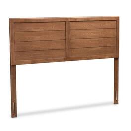 Hivvago - Queen size Farmhouse Headboard Wood Finish - Rustic Brown Walnut