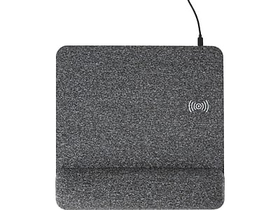 Allsop - PowerTrack Plush Foam Non-Skid Wireless Charging Mouse Pad - Gray