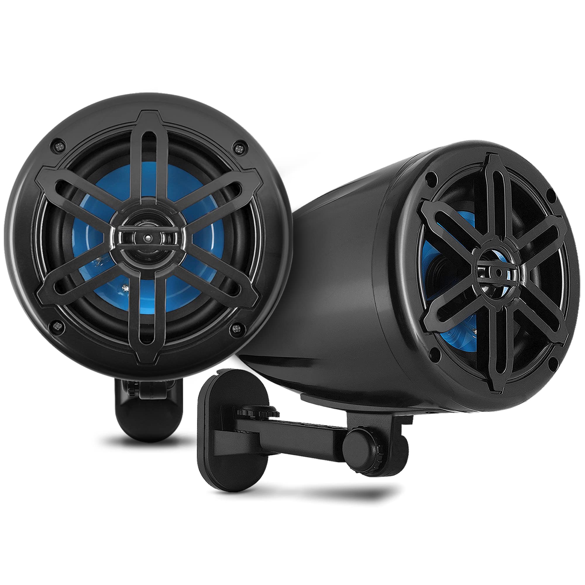 Front. PYLE - PyleUsa 5.25”Waterproof Off-Road Speakers-180W - None.